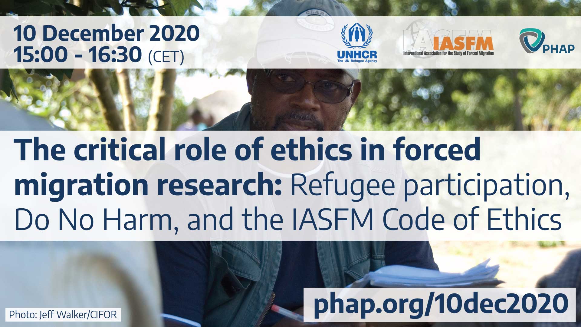Banner for The critical role of ethics in forced migration research: Refugee participation, Do No Harm, and the IASFM Code of Ethics