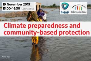 Climate preparedness and community-based protection