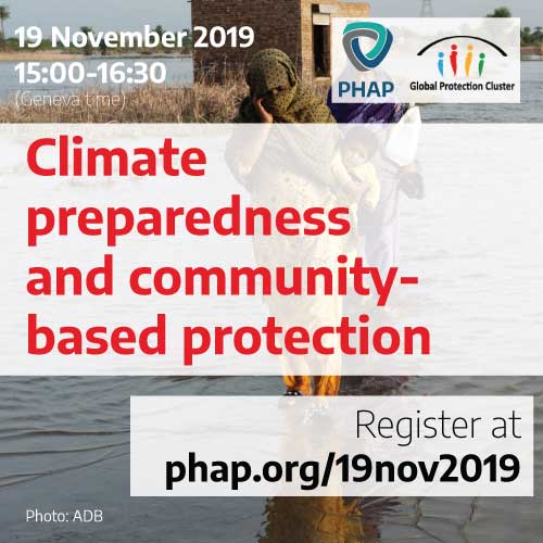Climate, preparedness, and community-based protection