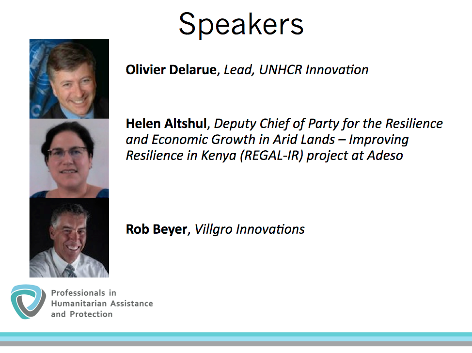 Oliver Delarue, Helen Altshul and Rob Beyer speakers on innovation in Southern and Eastern Africa